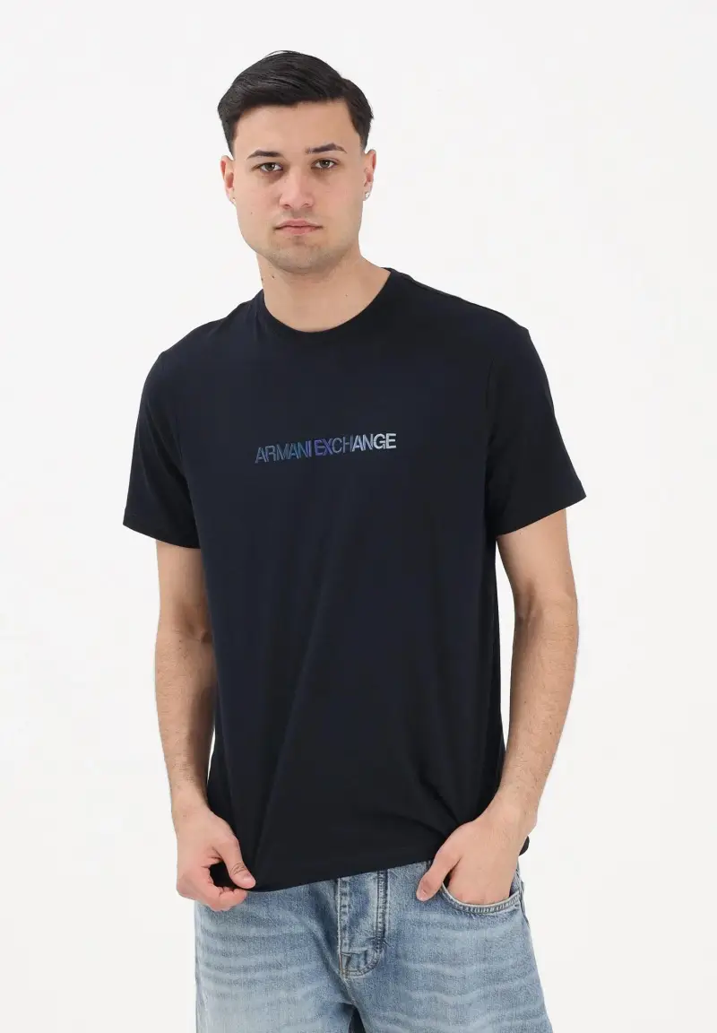 Armani Exchange T-shirt Uomo Blu 4192214 miniatura 2