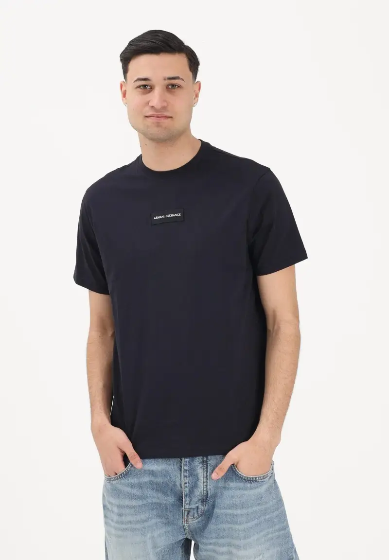 Armani Exchange T-shirt Uomo Blu 4192218 miniatura 2
