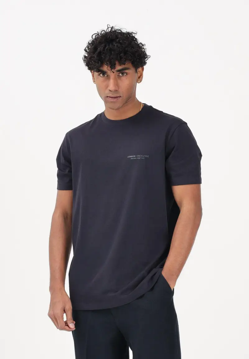 Armani Exchange T-shirt Uomo Blu 4246043 miniatura 2
