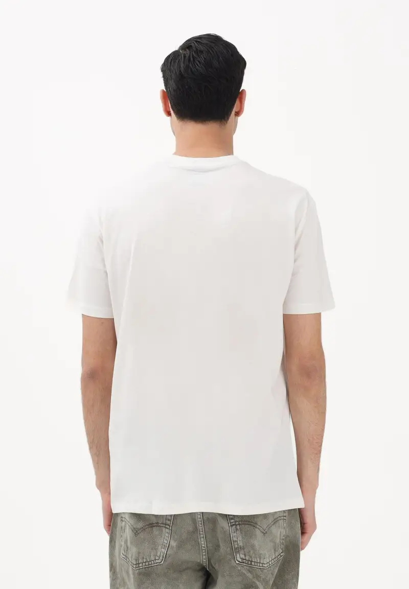 Armani Exchange T-shirt Uomo Crema 4192187 miniatura 3