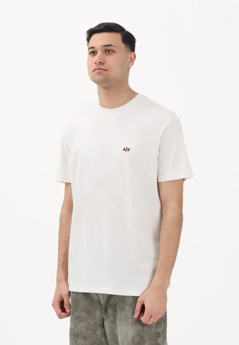 Armani Exchange T-shirt Uomo Crema 4192187