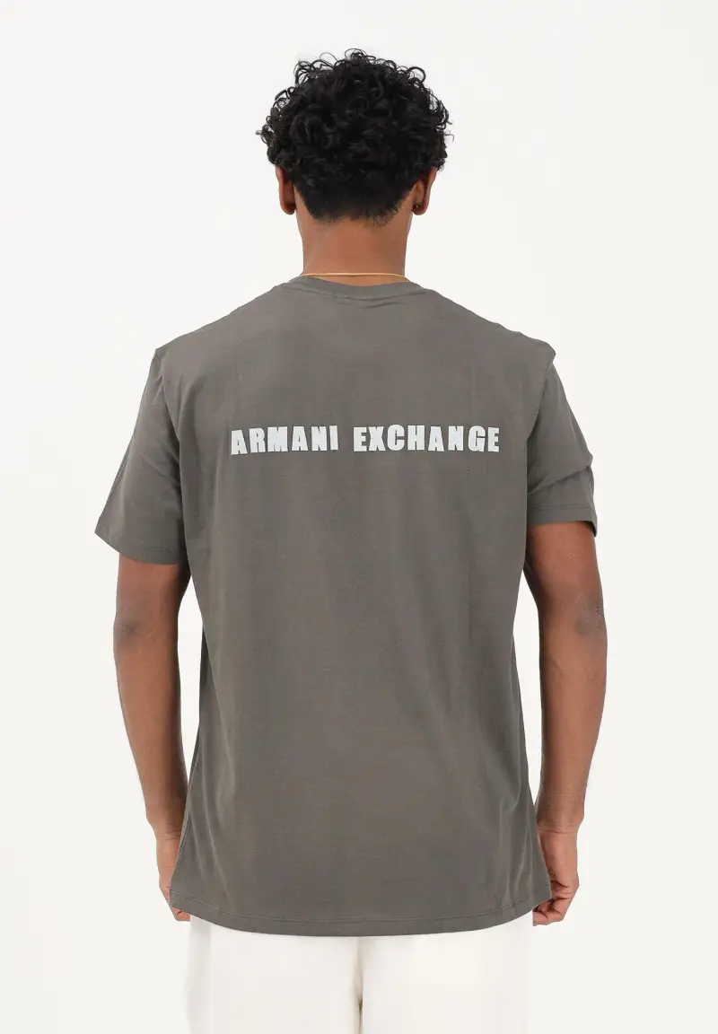 Armani Exchange T-shirt Uomo Verde 4245969 miniatura 3