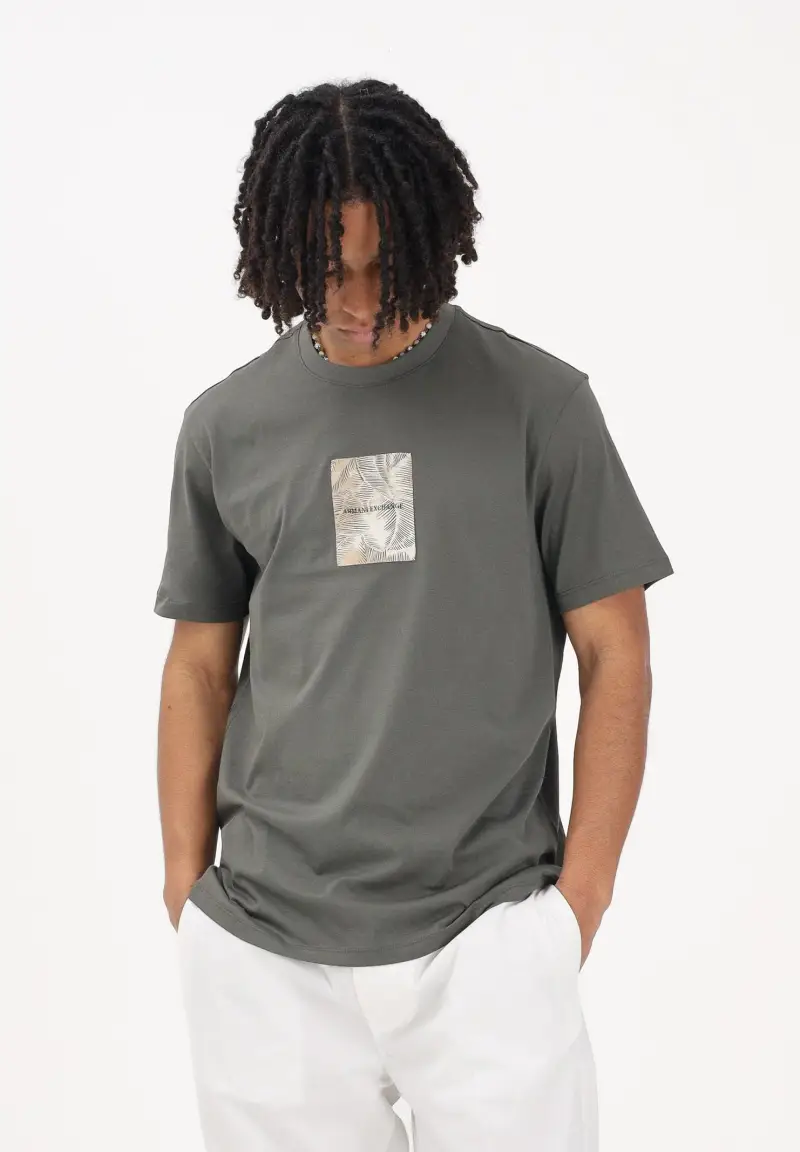 Armani Exchange T-shirt Uomo Verde 4346625 miniatura 2