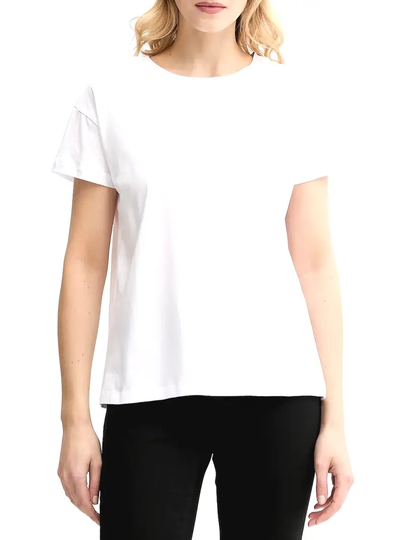 t-shirt armani exchange da donna - bianco