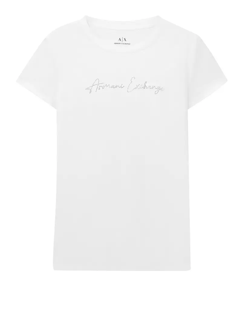 t-shirt armani exchange da donna - bianco