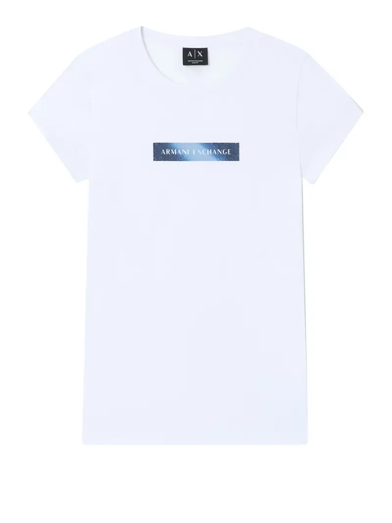 t-shirt armani exchange da donna - bianco
