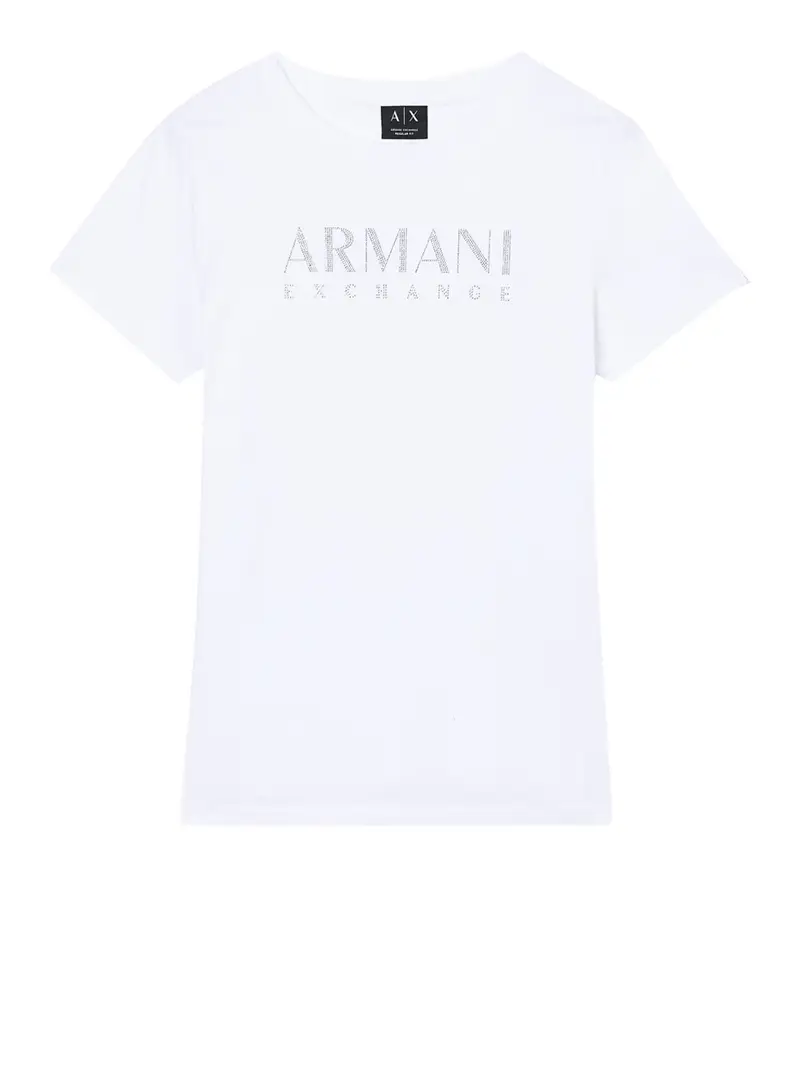 t-shirt armani exchange da donna - bianco