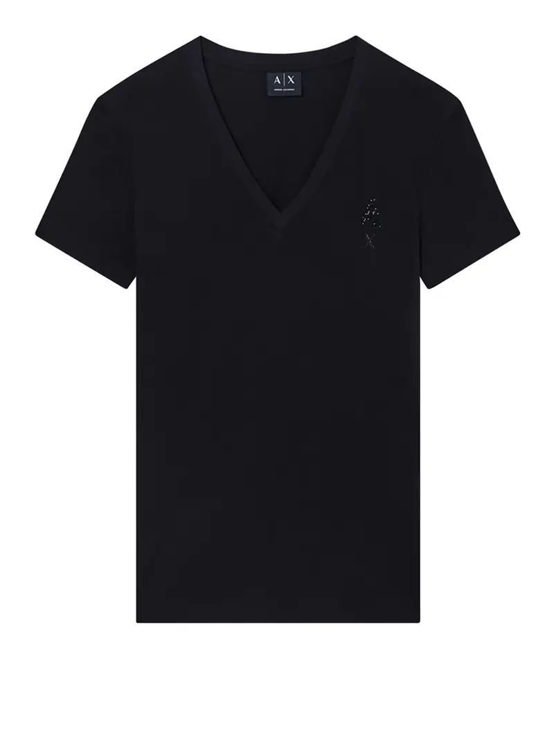 t-shirt armani exchange da donna - nero
