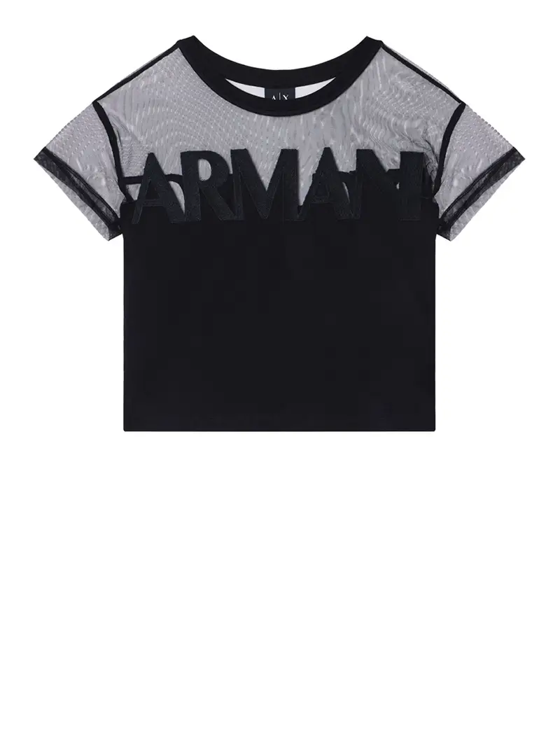 t-shirt armani exchange da donna - nero