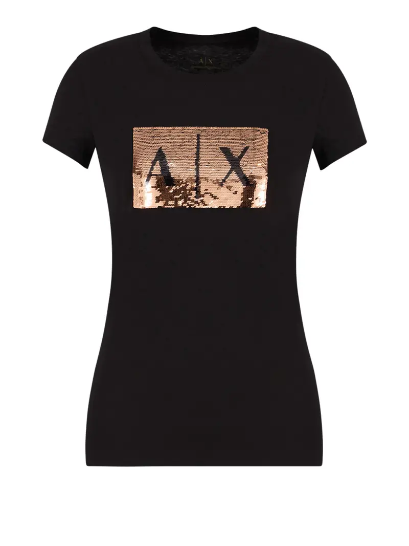 t-shirt armani exchange da donna - nero