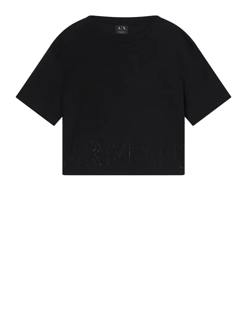 t-shirt armani exchange da donna - nero