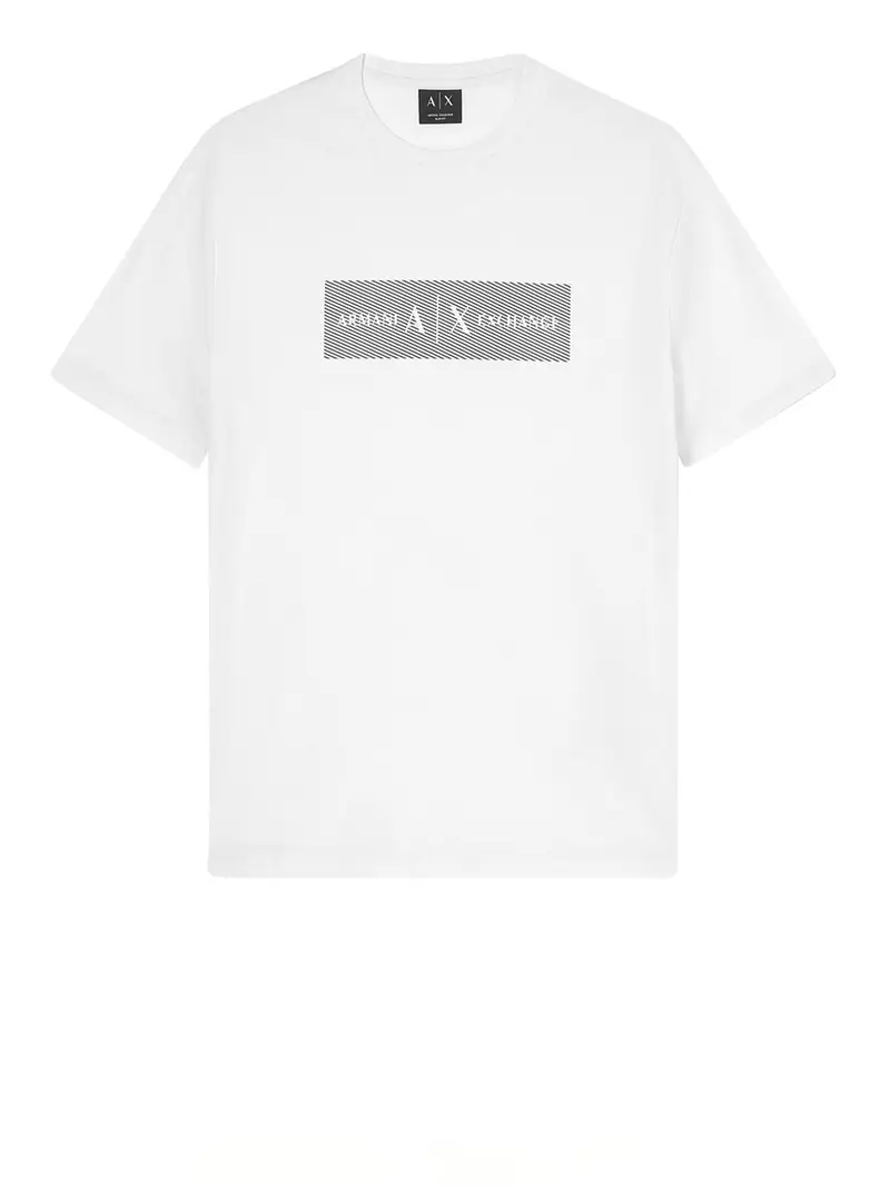 t-shirt armani exchange da uomo - avorio