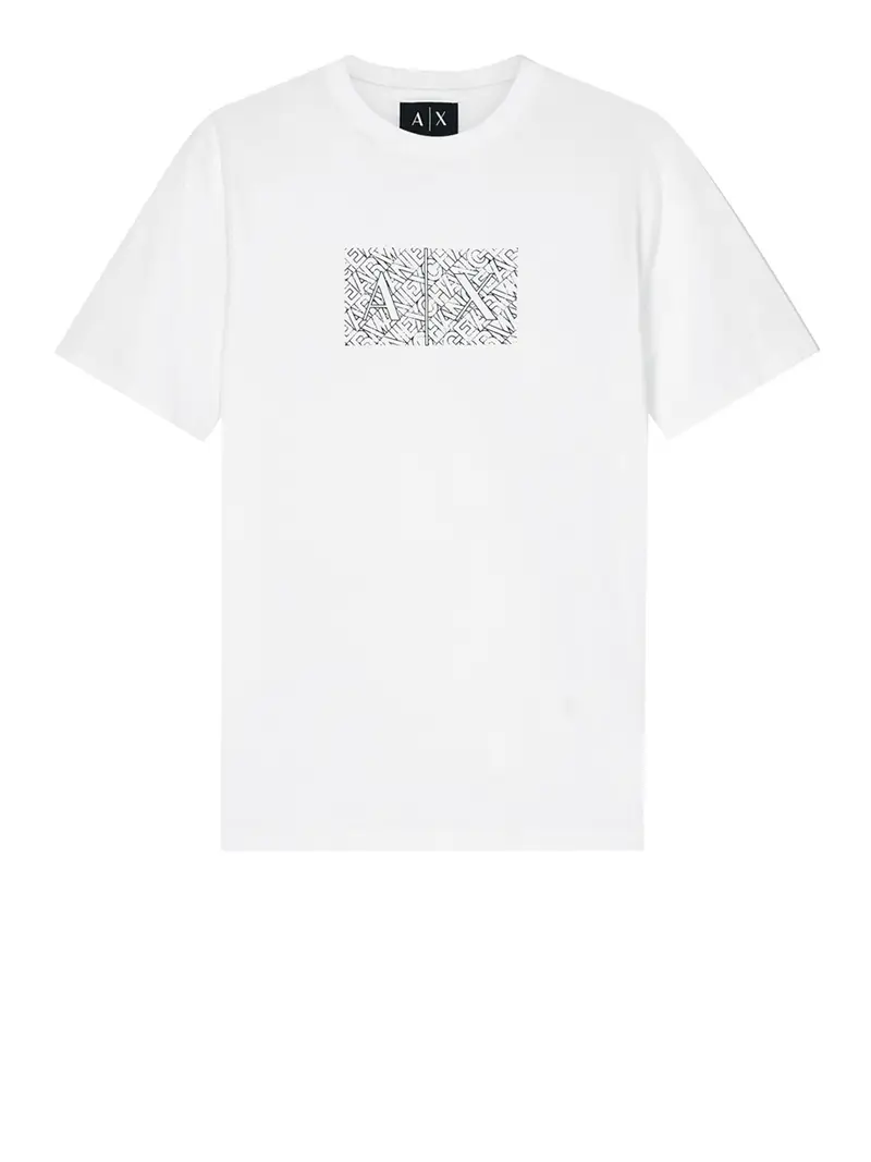 t-shirt armani exchange da uomo - bianco