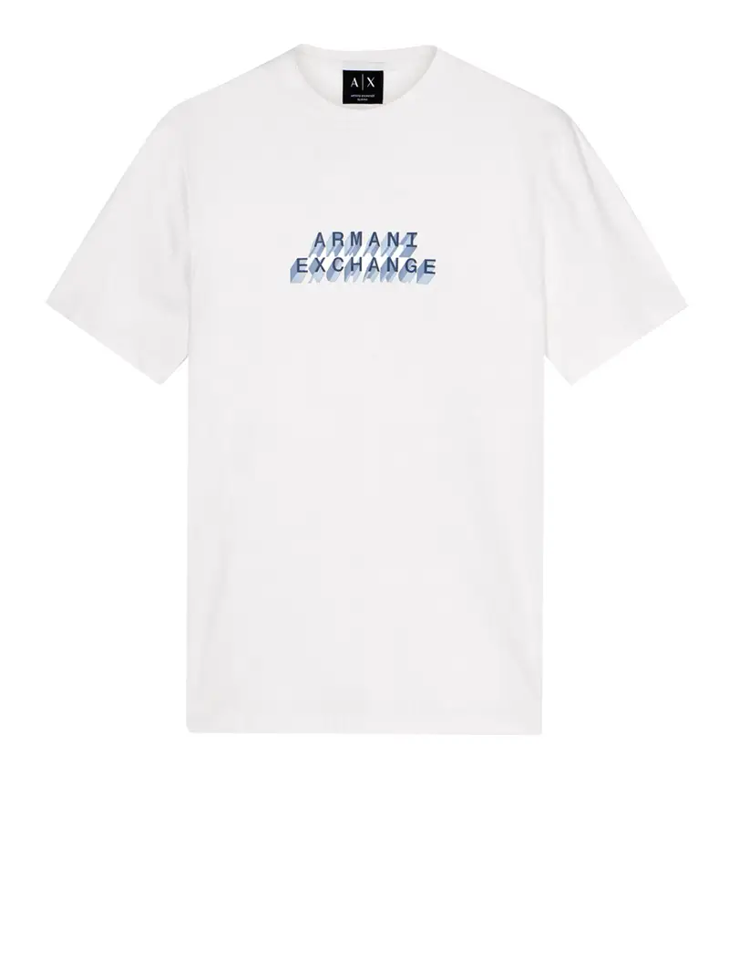 t-shirt armani exchange da uomo - bianco