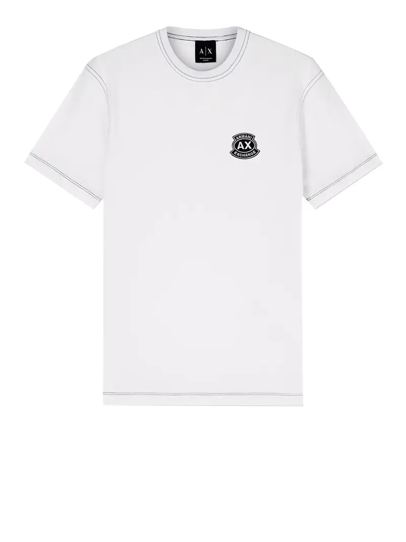 t-shirt armani exchange da uomo - bianco