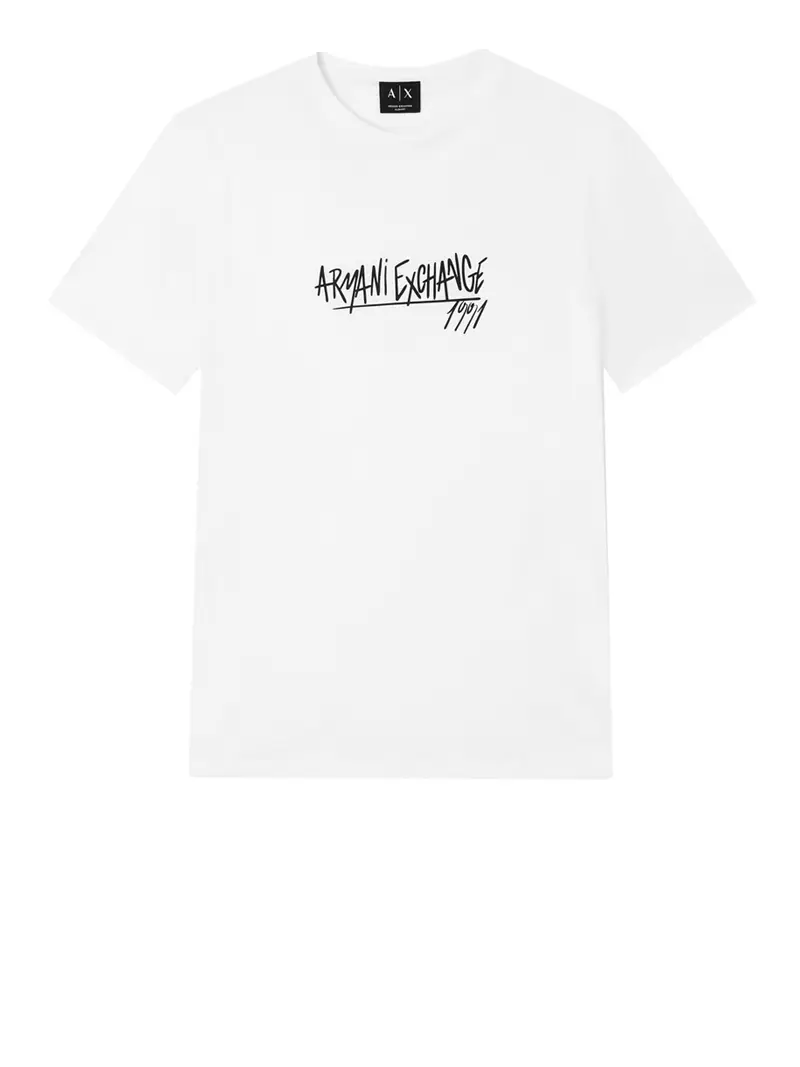 t-shirt armani exchange da uomo - bianco