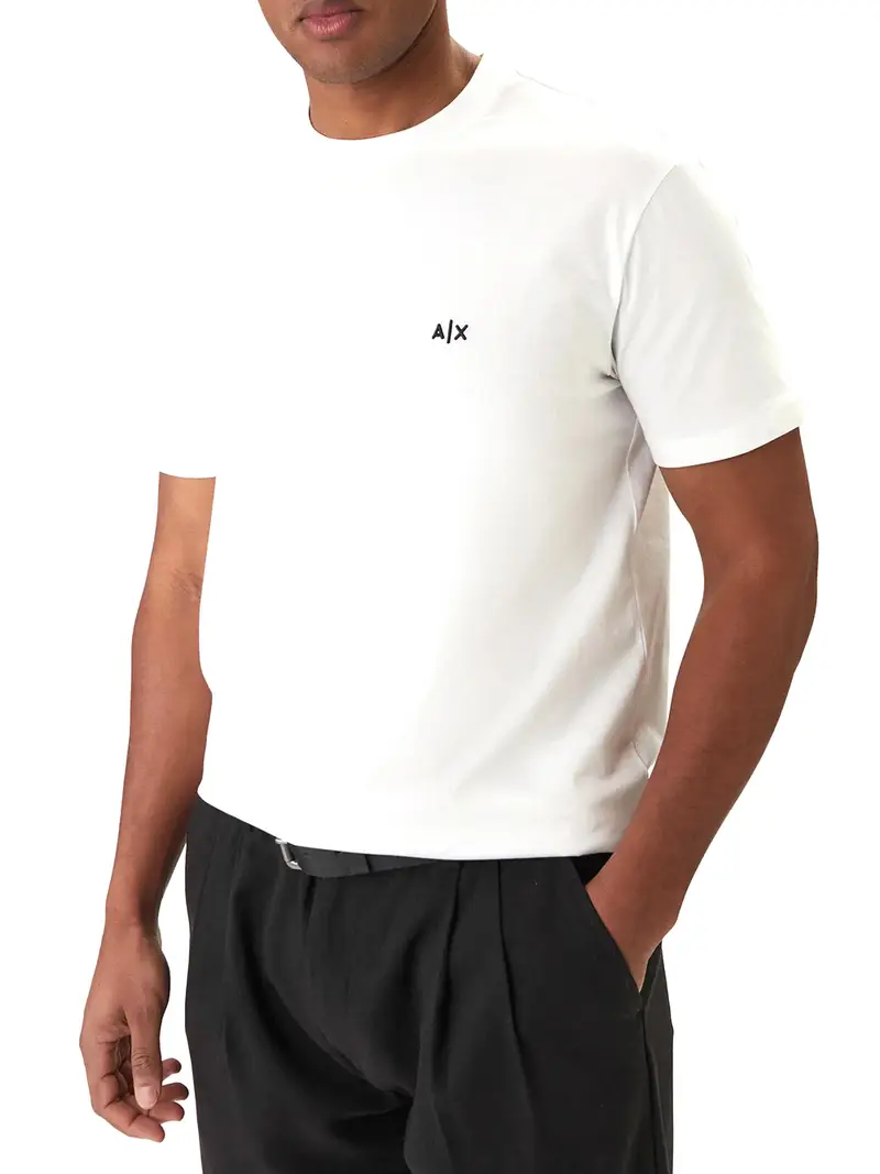 t-shirt armani exchange da uomo - bianco