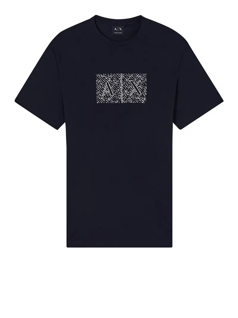 t-shirt armani exchange da uomo - blu