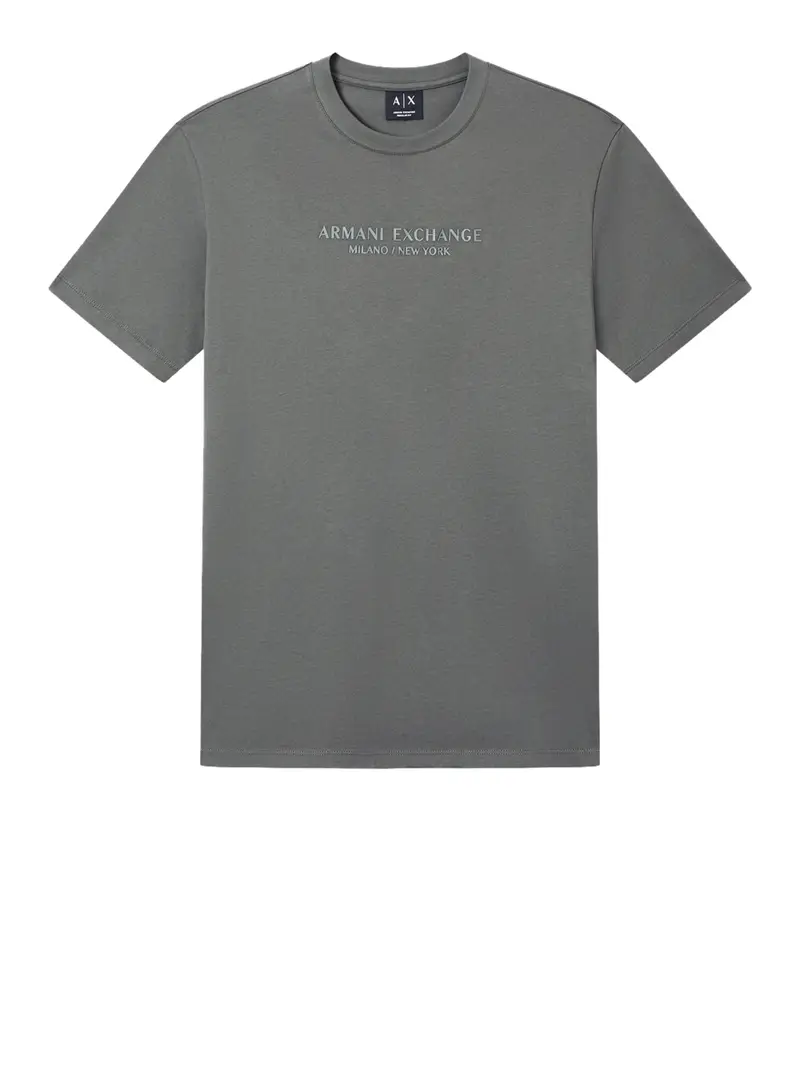 t-shirt armani exchange da uomo - grigio