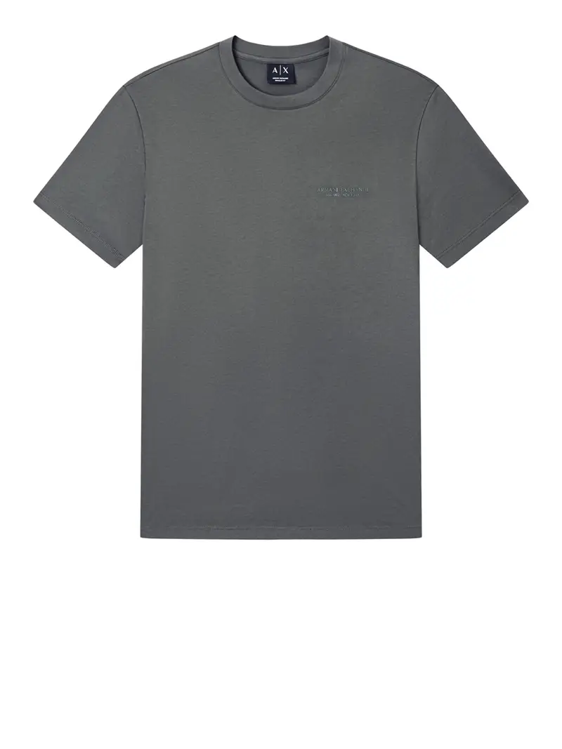 t-shirt armani exchange da uomo - grigio