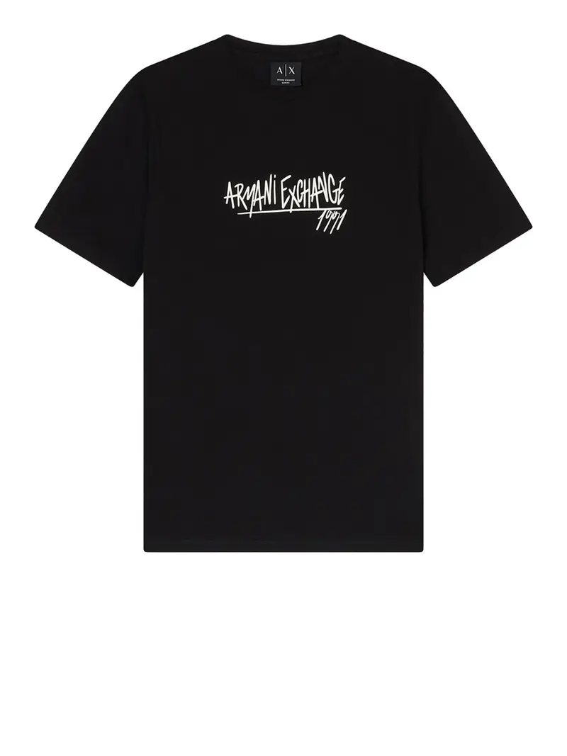 t-shirt armani exchange da uomo - nero