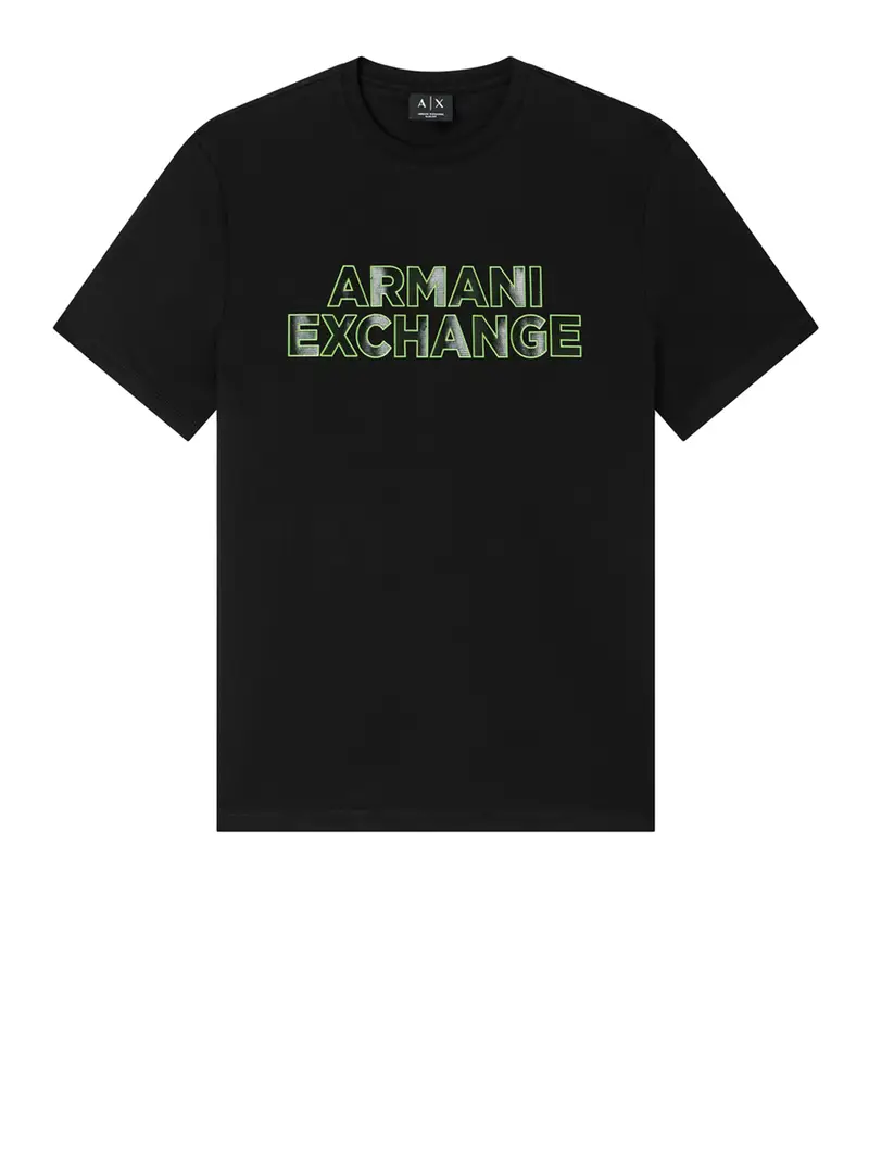 t-shirt armani exchange da uomo - nero