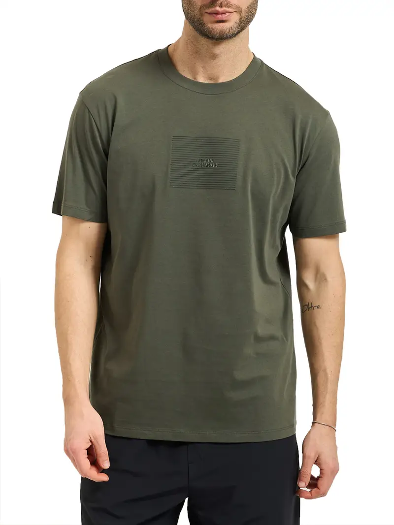 t-shirt armani exchange da uomo - verde