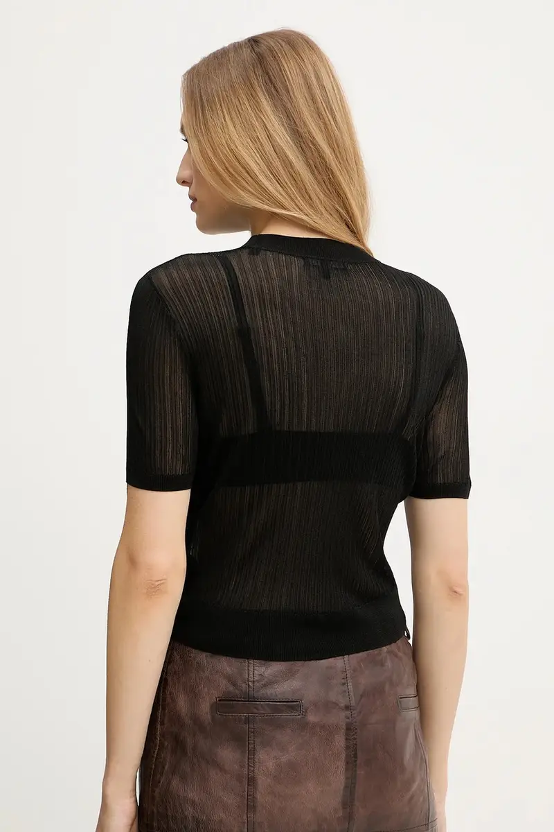 Armani Exchange T-shirt Donna Nero 2700404 miniatura 3