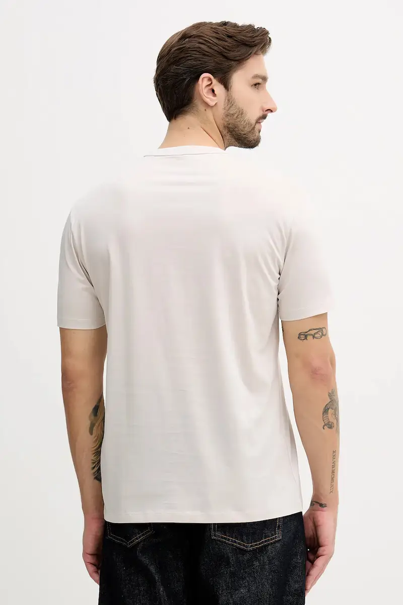 Armani Exchange T-shirt Beige 3955801 miniatura 3