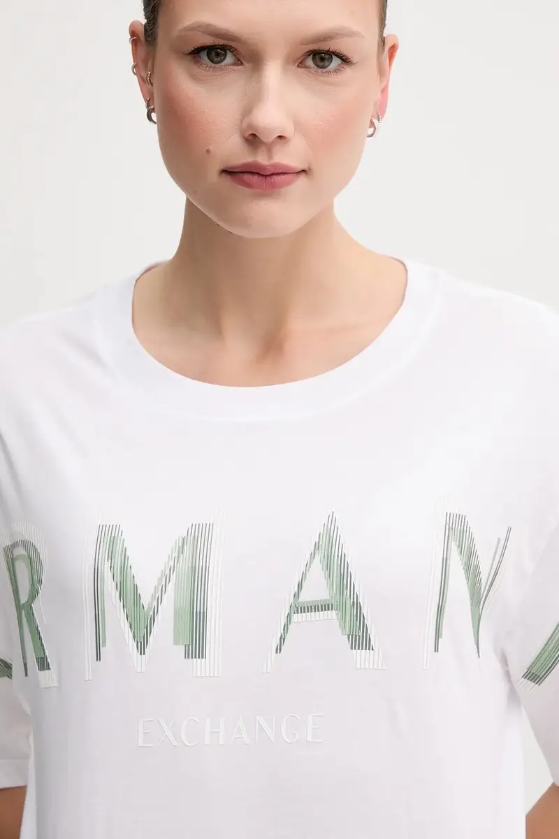 t-shirt in cotone colore bianco XW000520 AF10359 miniatura 3