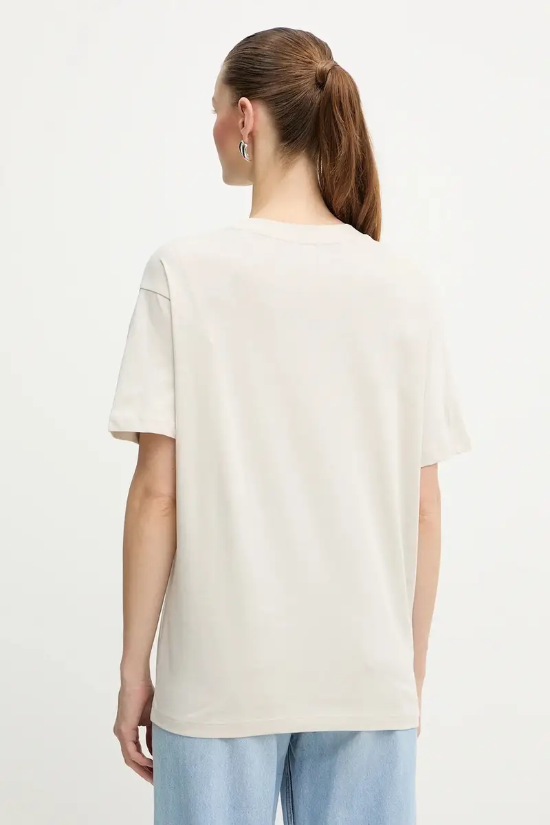 Armani Exchange T-shirt Donna Beige 3918472 miniatura 3