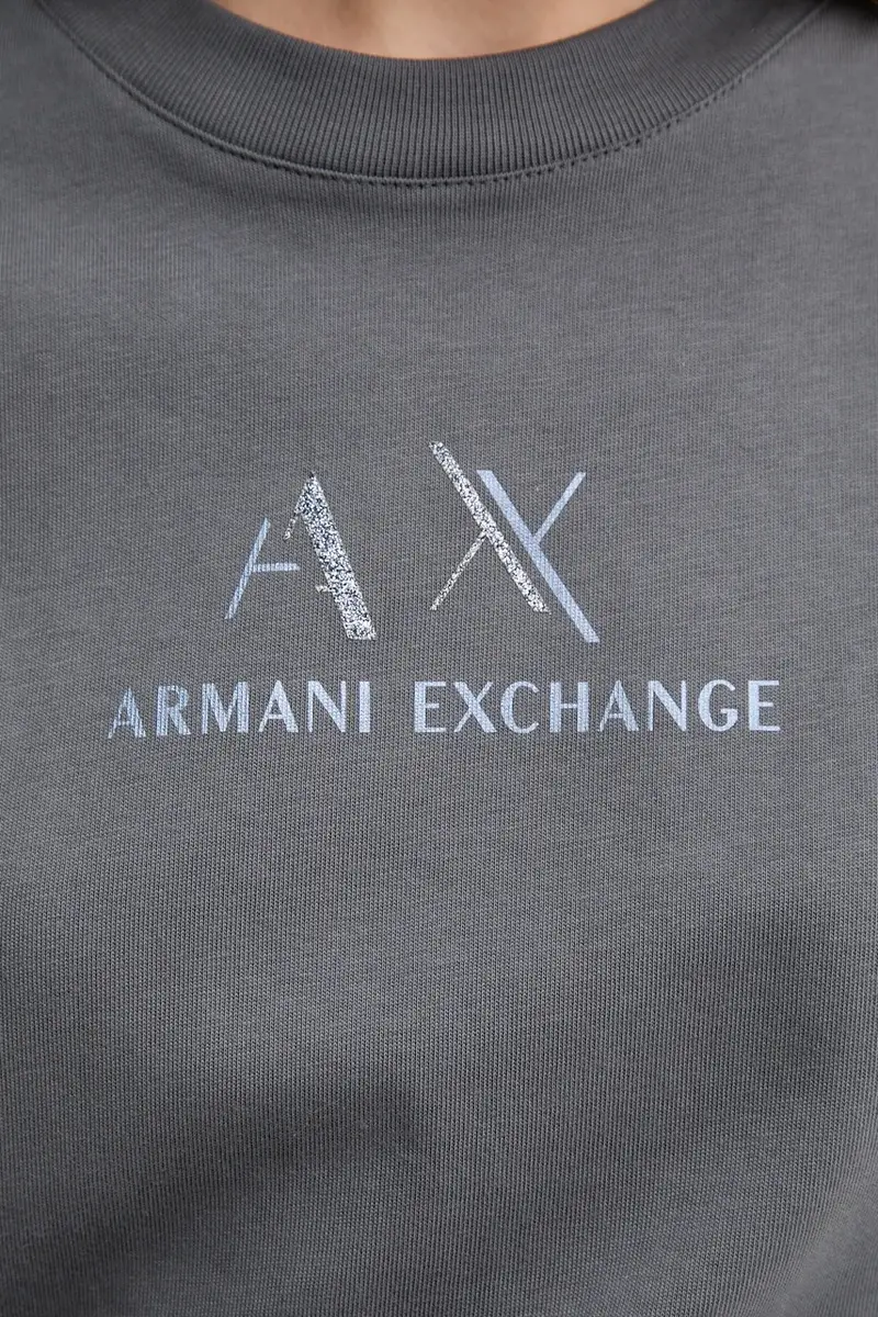Armani Exchange T-shirt Donna Grigio 3249945 miniatura 4