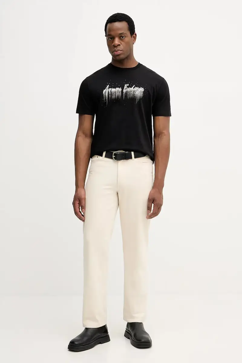 Armani Exchange T-shirt Nero 3957615 miniatura 2