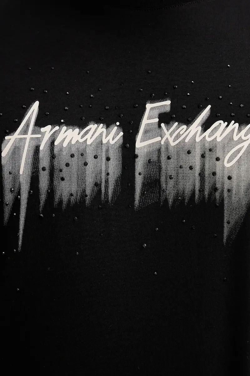 Armani Exchange T-shirt Nero 3957615 miniatura 5