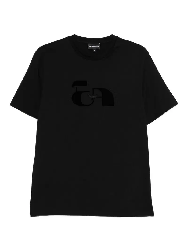 T-shirt in cotone stampato Nero