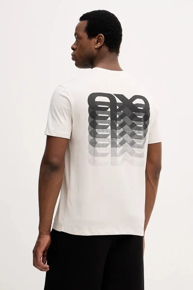 Armani Exchange T-shirt Uomo Beige 3918498 miniatura 3
