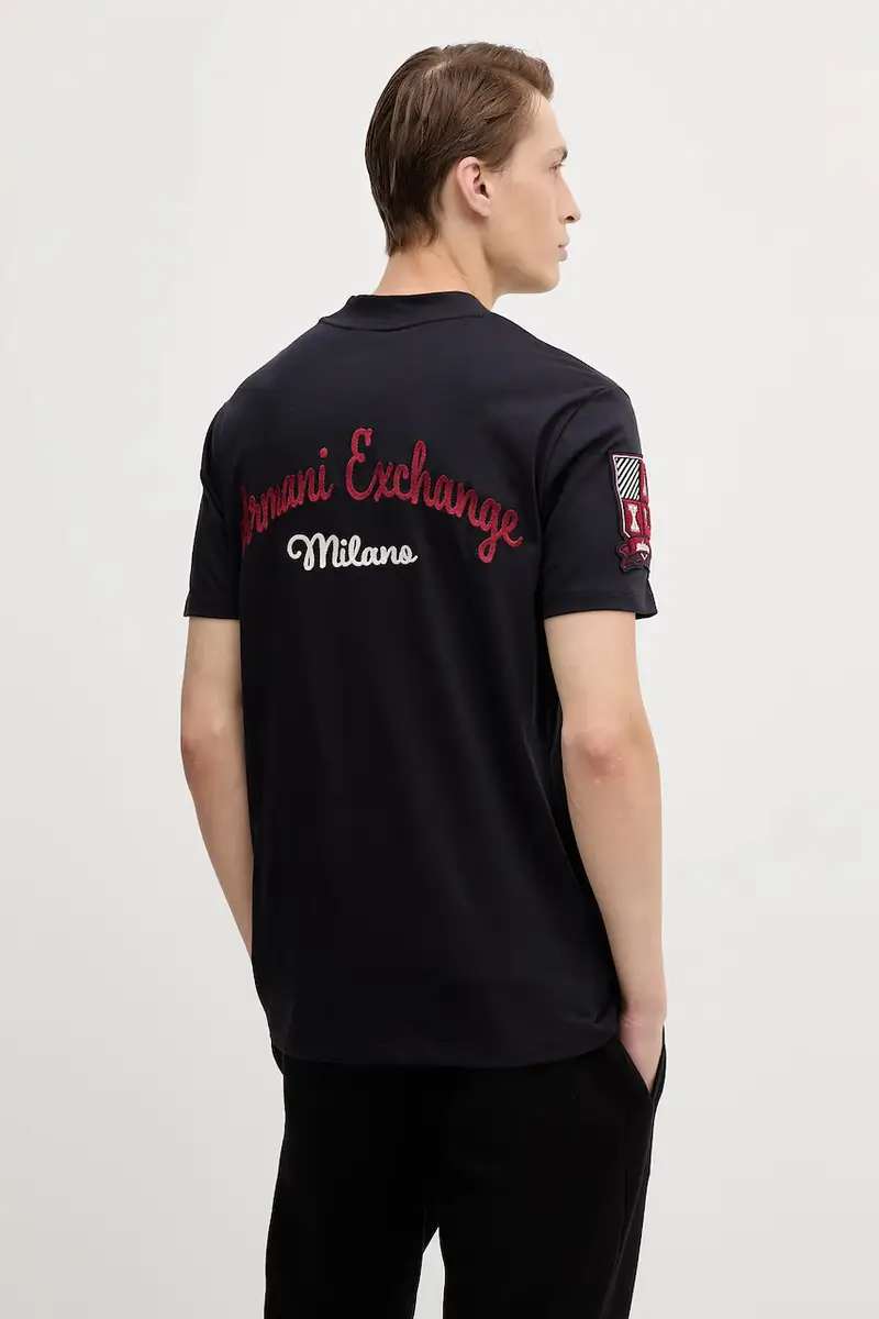 Armani Exchange T-shirt Uomo Blu 3593640 miniatura 3