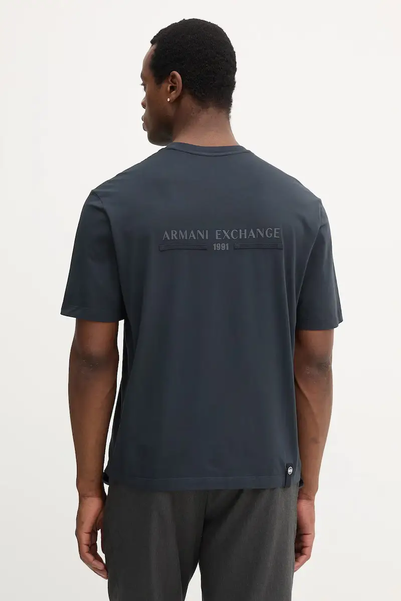 Armani Exchange T-shirt Uomo Blu 3593082 miniatura 3