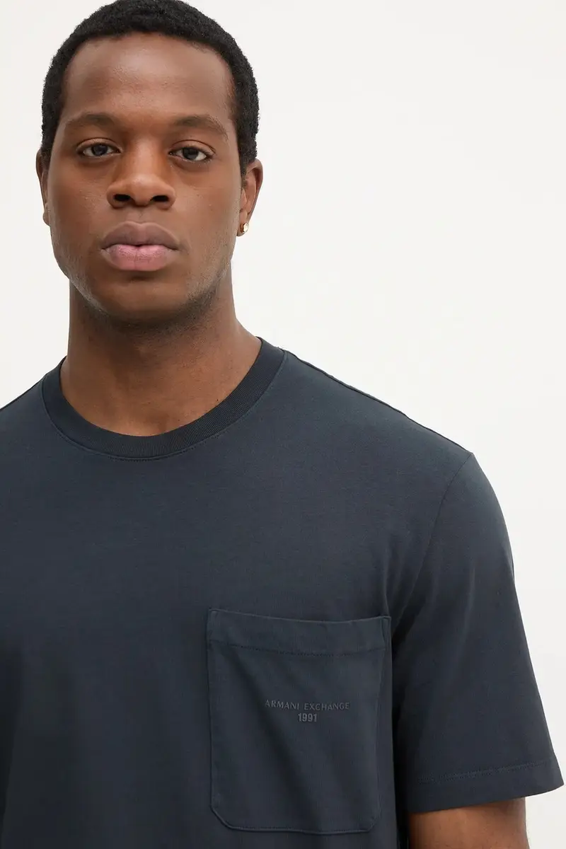 Armani Exchange T-shirt Uomo Blu 3593082 miniatura 4