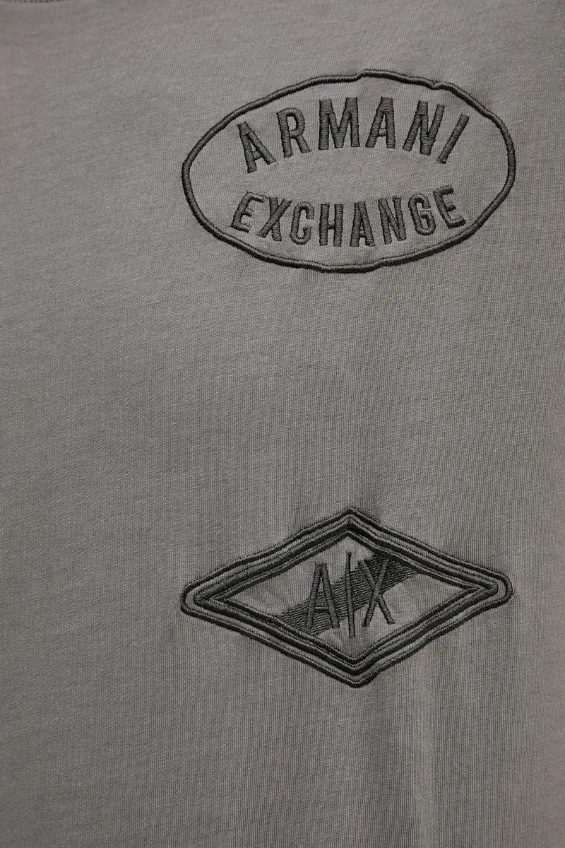 Armani Exchange T-shirt Uomo Grigio 3611170 miniatura 5