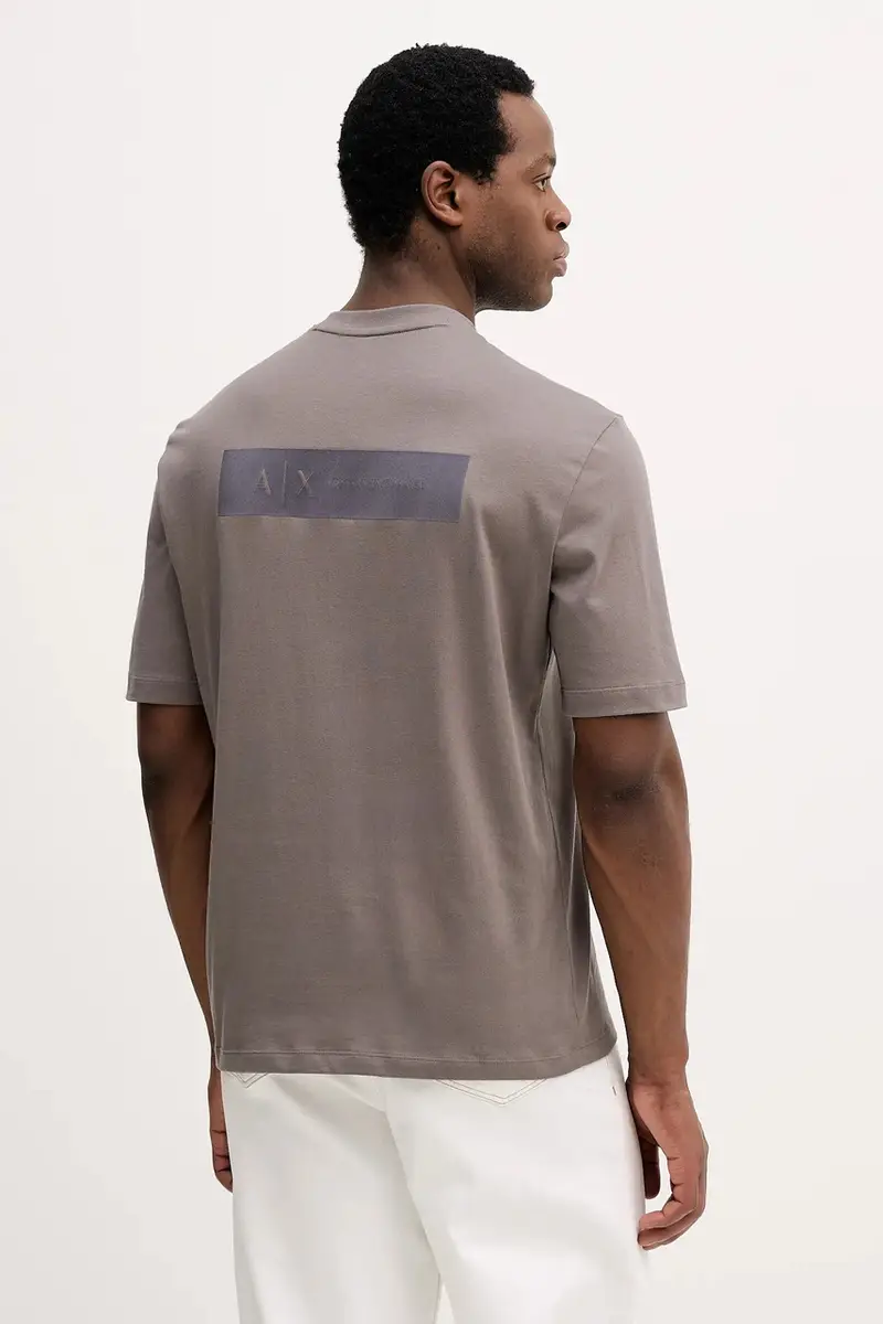 Armani Exchange T-shirt Uomo Marrone 3919454 miniatura 3
