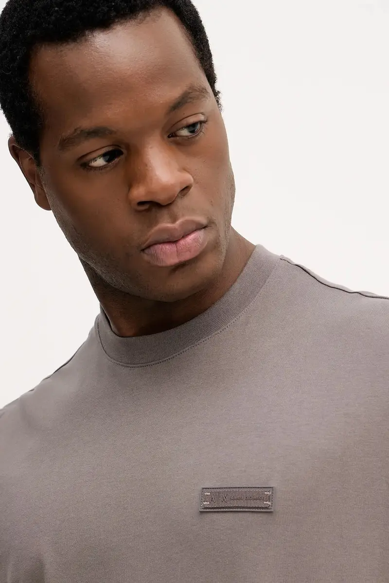 Armani Exchange T-shirt Uomo Marrone 3919454 miniatura 4