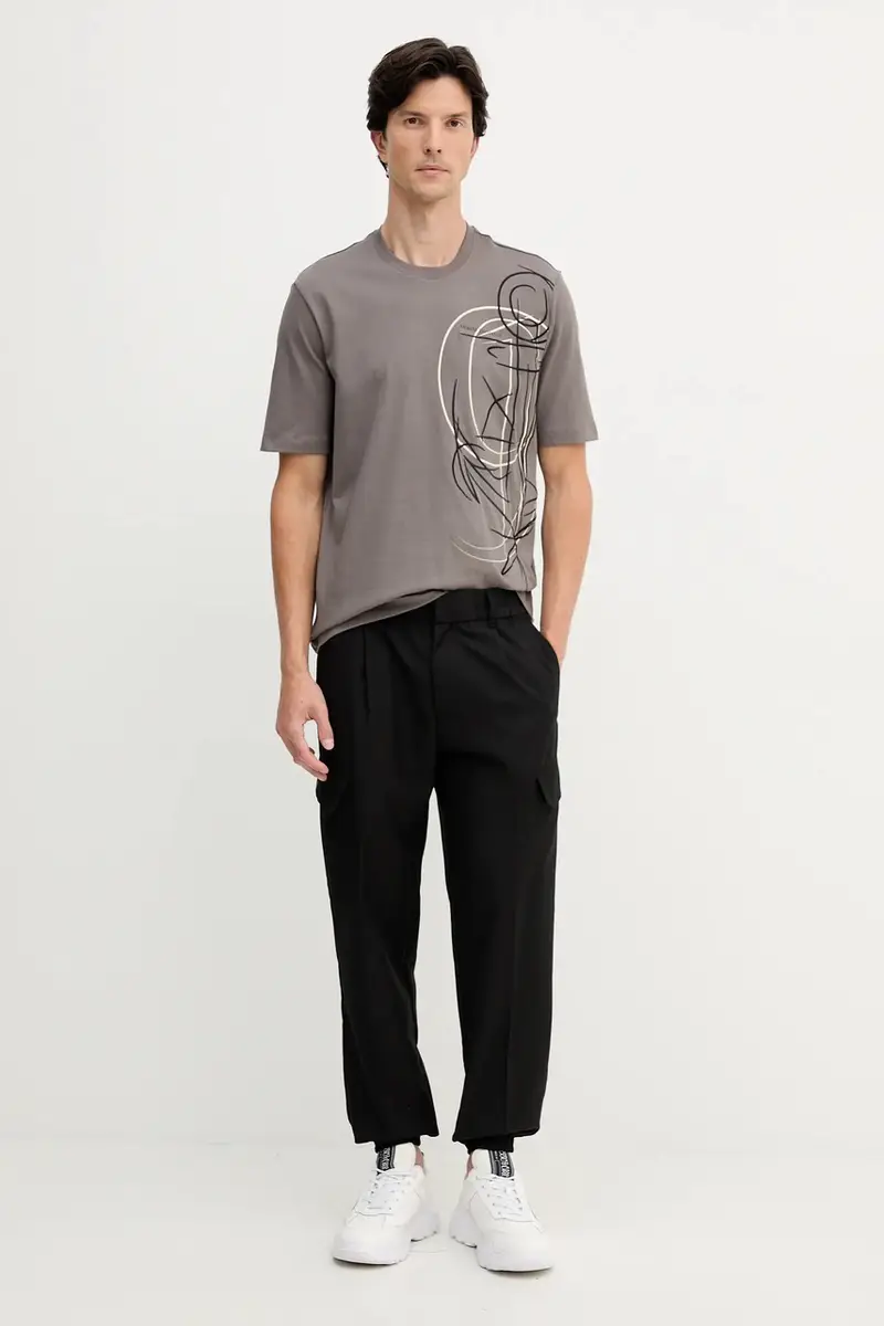 Armani Exchange T-shirt Uomo Marrone 3619604 miniatura 2