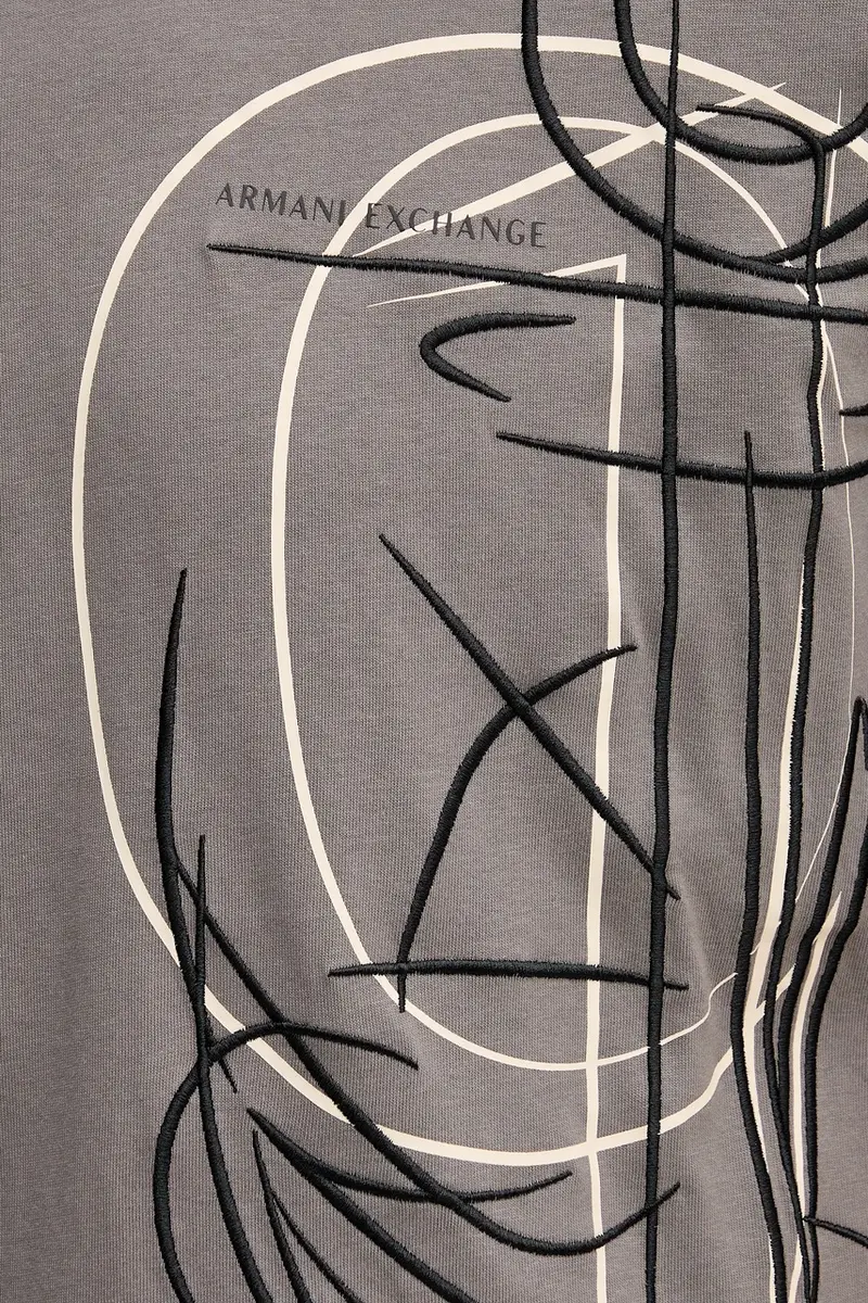 Armani Exchange T-shirt Uomo Marrone 3619604 miniatura 5