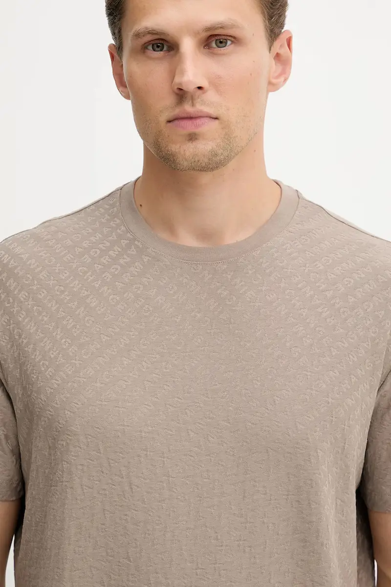 Armani Exchange T-shirt Uomo Marrone 3618845 miniatura 4