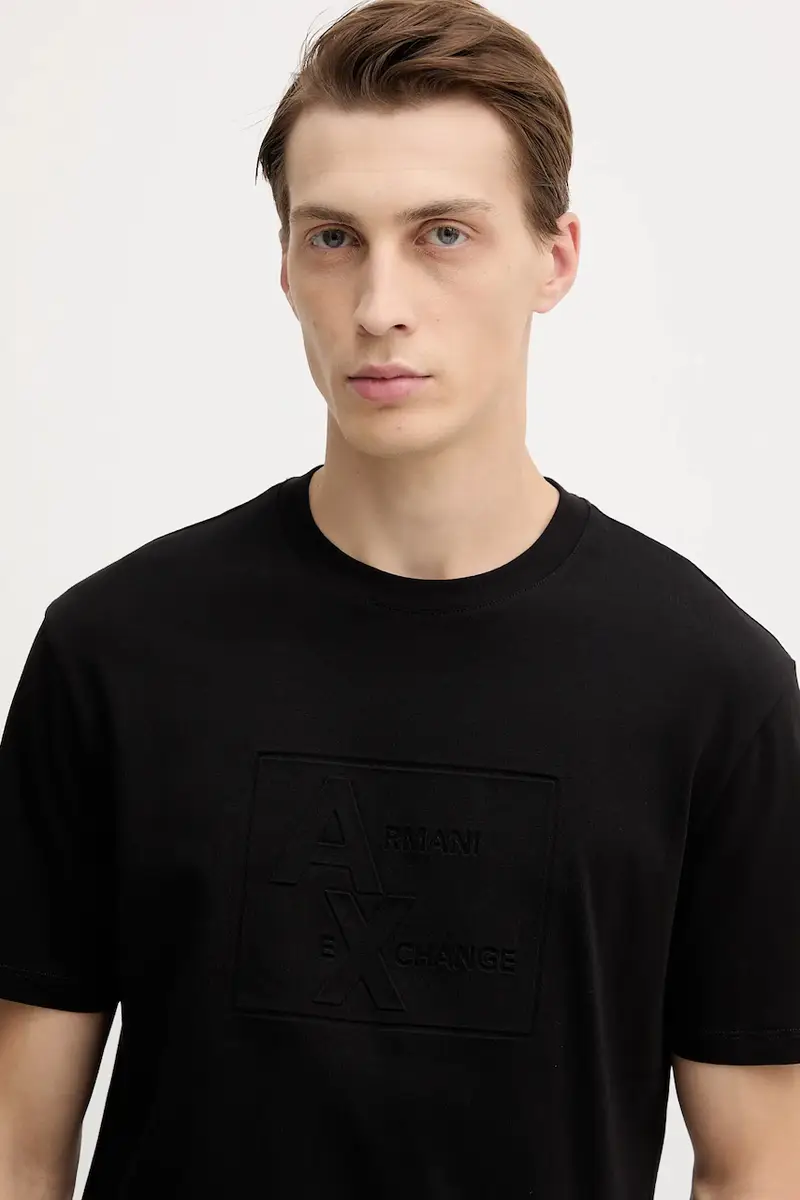 Armani Exchange T-shirt Uomo Nero 3641770 miniatura 4
