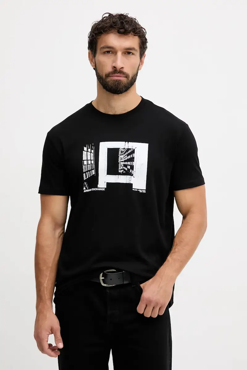 Armani Exchange T-shirt Uomo Nero 3648127