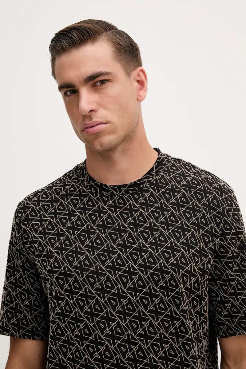 Armani Exchange T-shirt Uomo Nero 3641957 miniatura 4