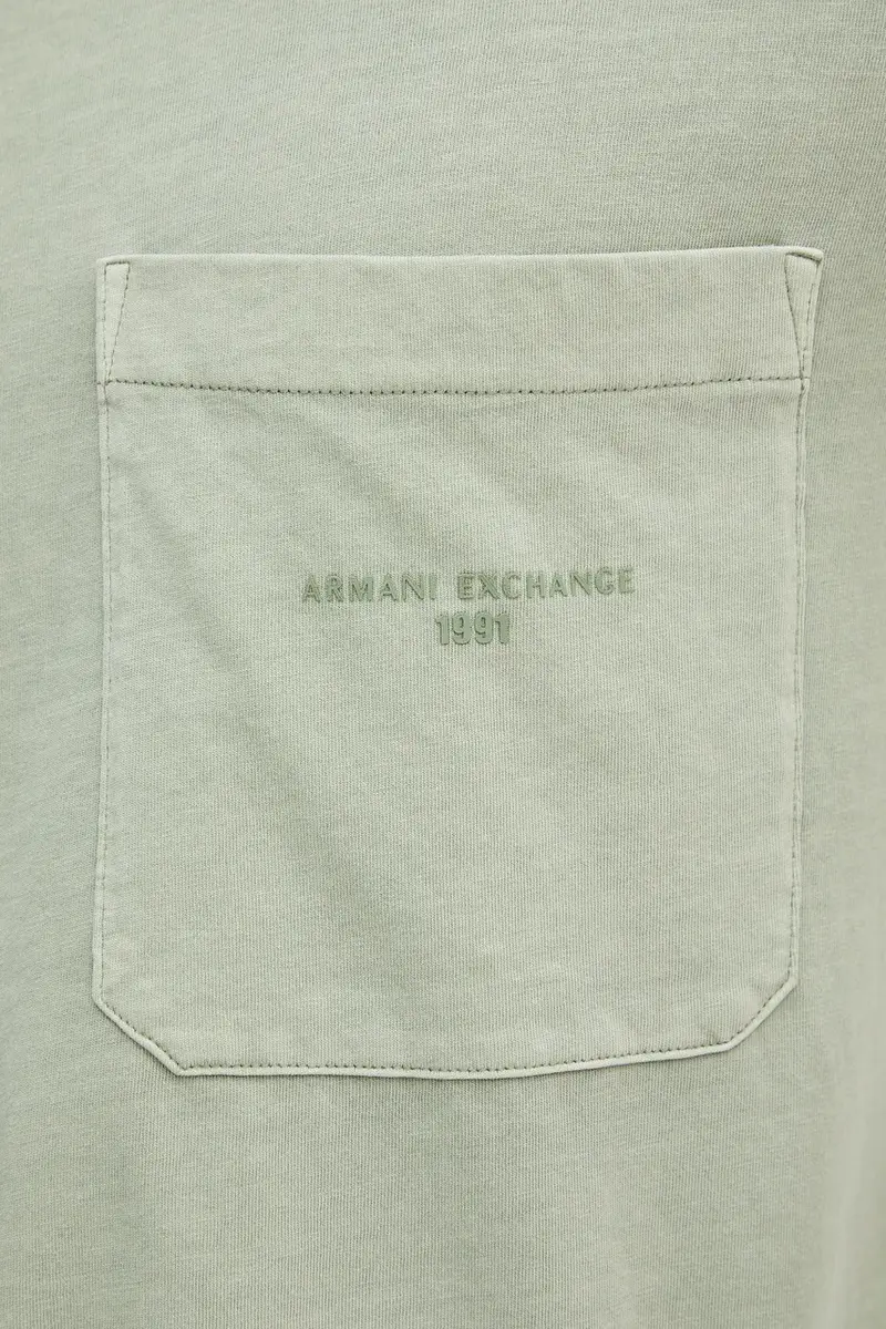 Armani Exchange T-shirt Uomo Verde 3669246 miniatura 5