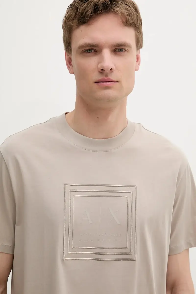 Armani Exchange T-shirt Uomo Beige 2885266 miniatura 3
